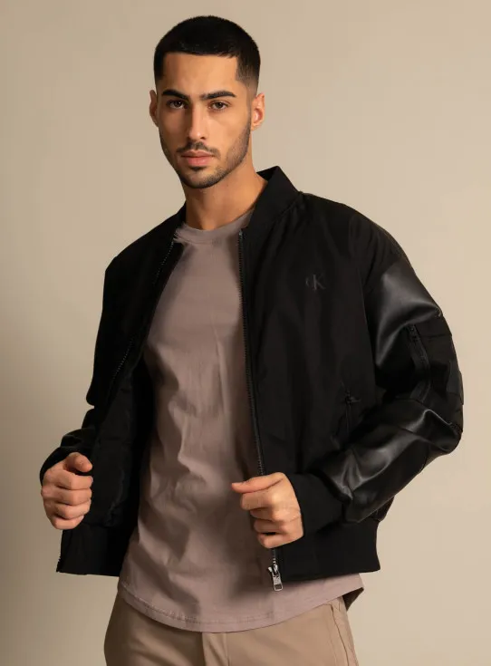 231-FAUX LEATHER BOMBER 2643