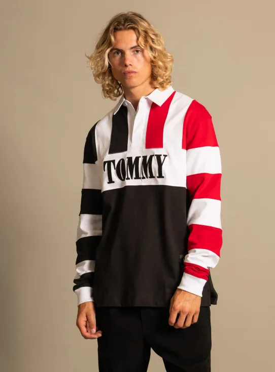 232HHC-DM0DM19127 REMASTERED RUGBY POLO