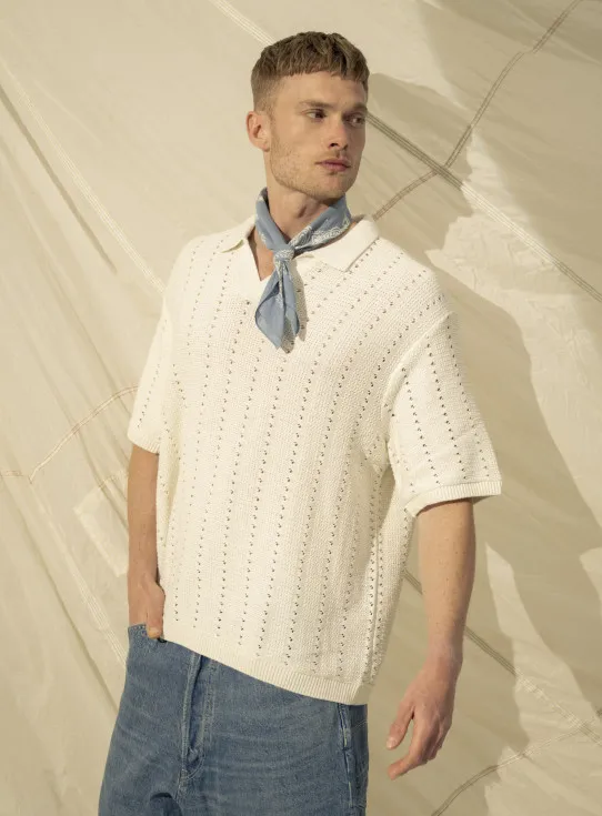251-PAROS KNIT EASTERS CROCHET POLO 12272562
