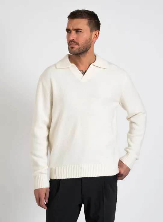 242-OLLIE KNIT LS POLO 12246613