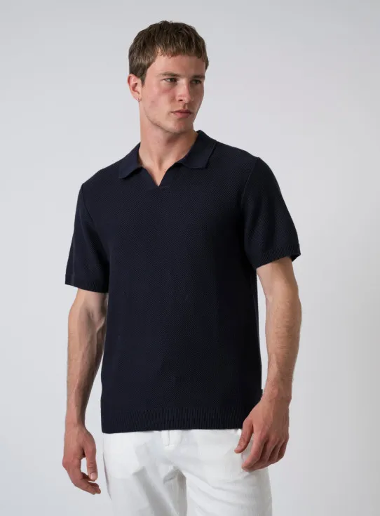 251-CCEASTON KNIT SPLIT NECK SS 12273012