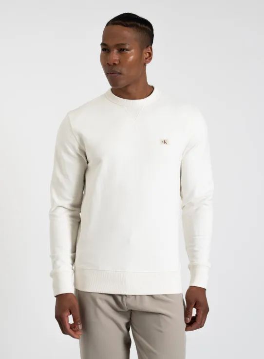 251-J30J327115 WOVEN LABEL CREW NECK