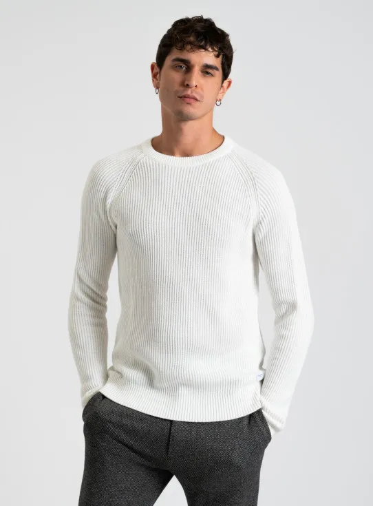 242-PANNEL KNIT CREW NECK 12258471