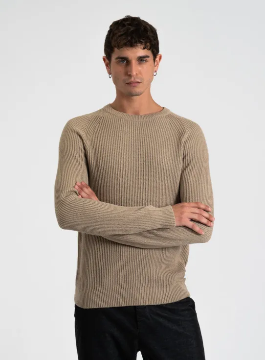 242-PANNEL KNIT CREW NECK 12258471