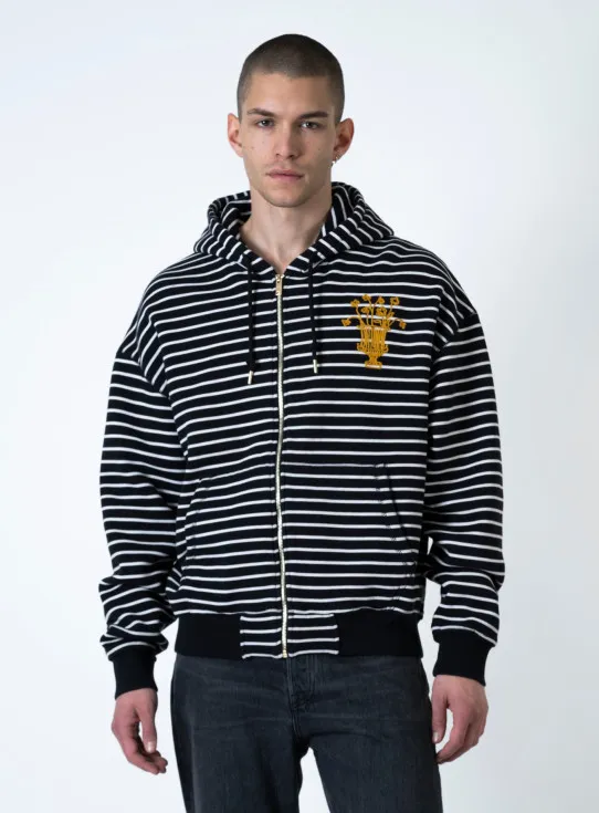 251-4251-2103 VASO STRIPED ZIP HOODY